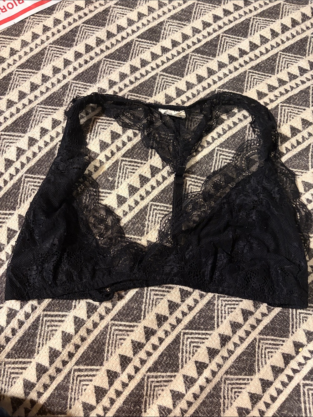 aerie Black Lace Racerback Bralette